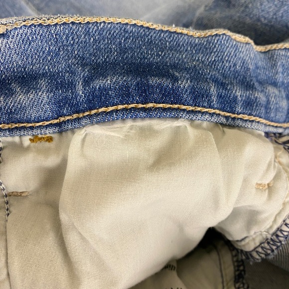 MOTHER The Hustler Ankle Fray Jeans Womens 26 Blue Distressed Ripped Flare Denim - Picture 5 of 13